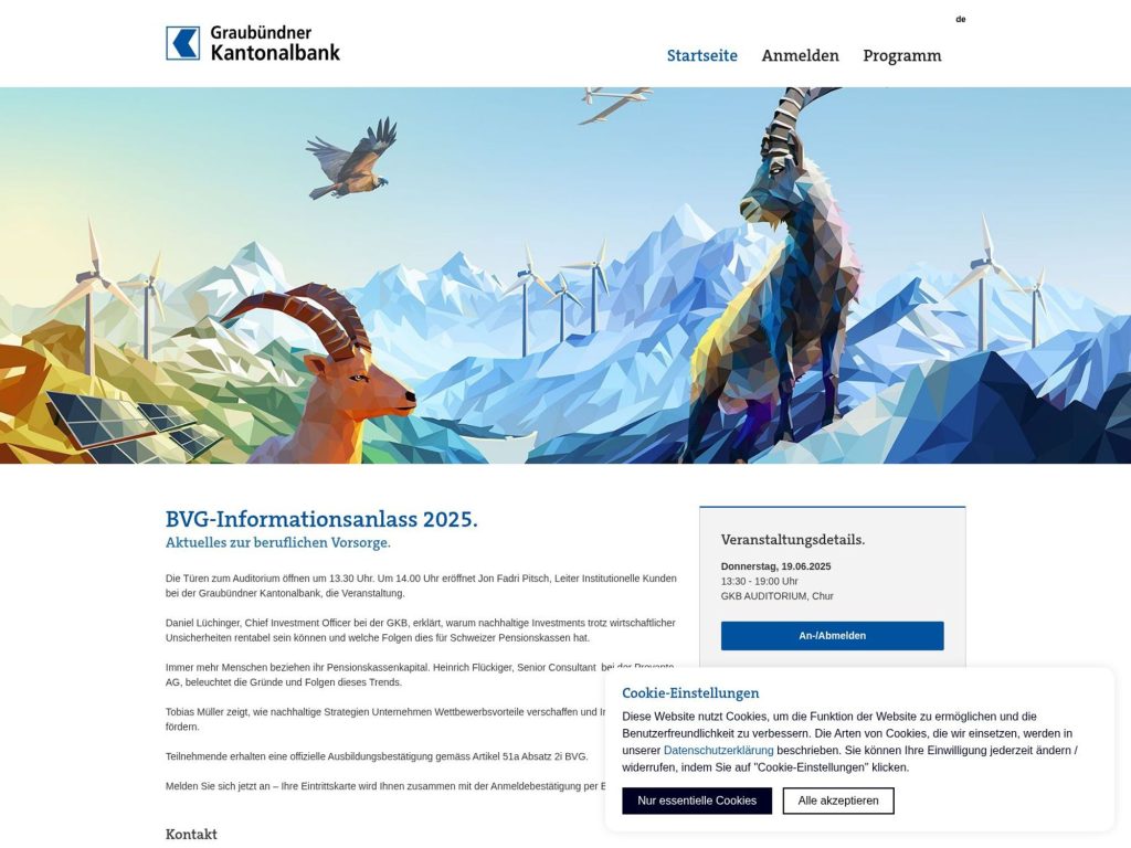 BVG-Informationsanlass 2025 - Event screenshot