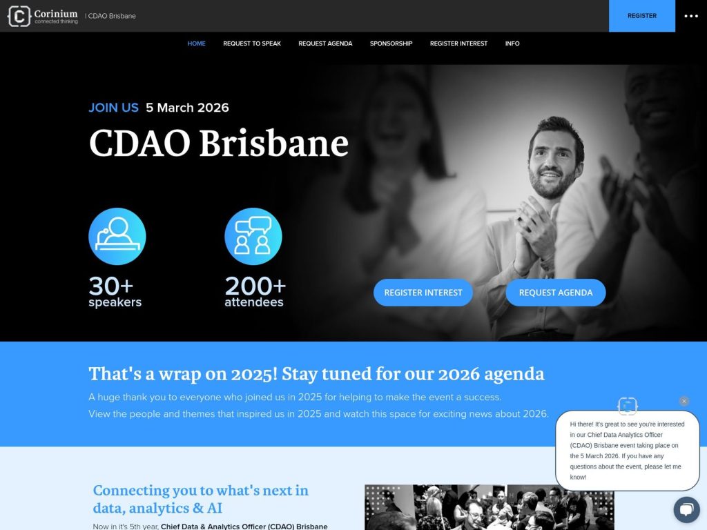 CDAO Brisbane 2026 website