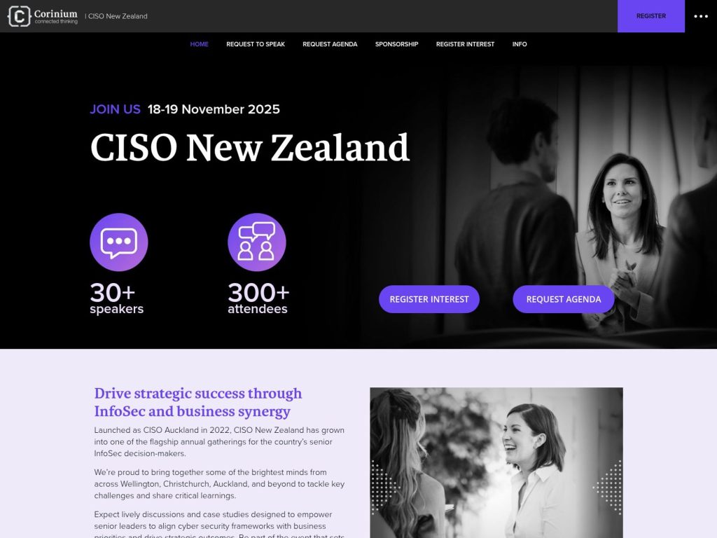 CISO New Zealand 2025 - Event screenshot