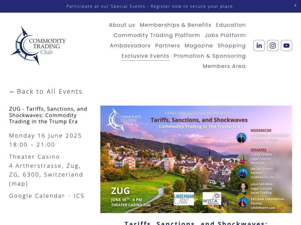 Commodity Trading in the Trump Era - Event screenshot