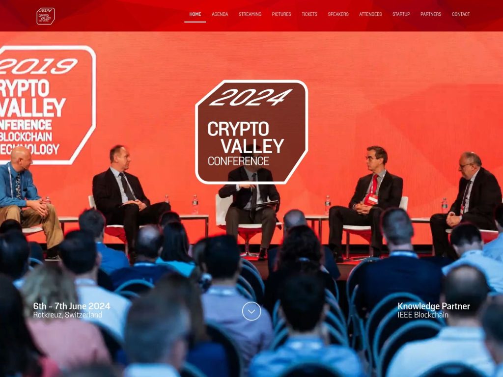 Crypto Valley Conference 2024 - Event screenshot