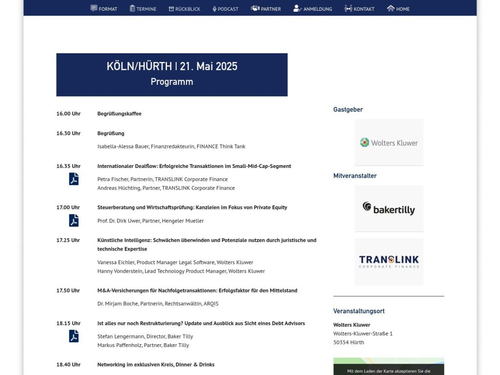 Die Unternehmervertrauten - Event screenshot