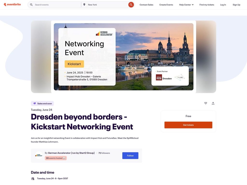 Dresden beyond borders - Kickstart Networking Event - Event screenshot