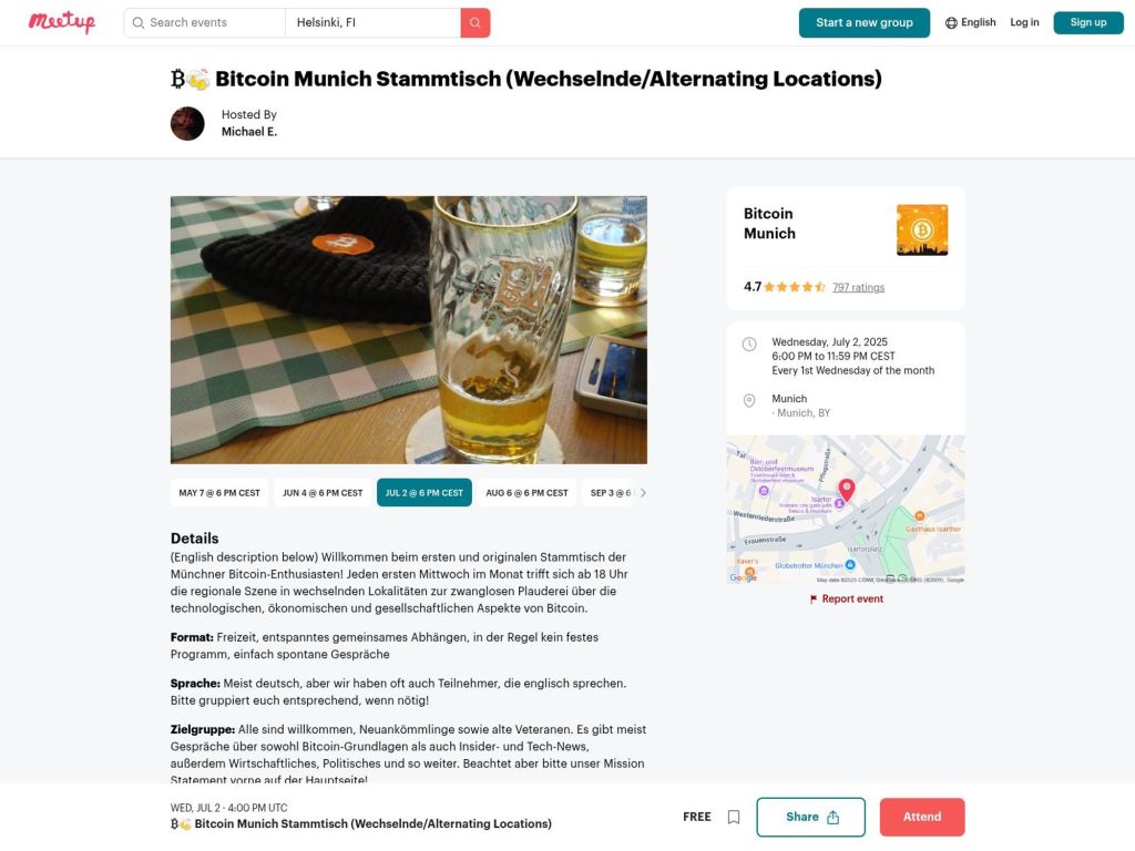 ₿🍻 Bitcoin Munich Stammtisch - Event screenshot