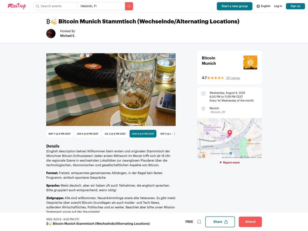 ₿🍻 Bitcoin Munich Stammtisch - Event screenshot