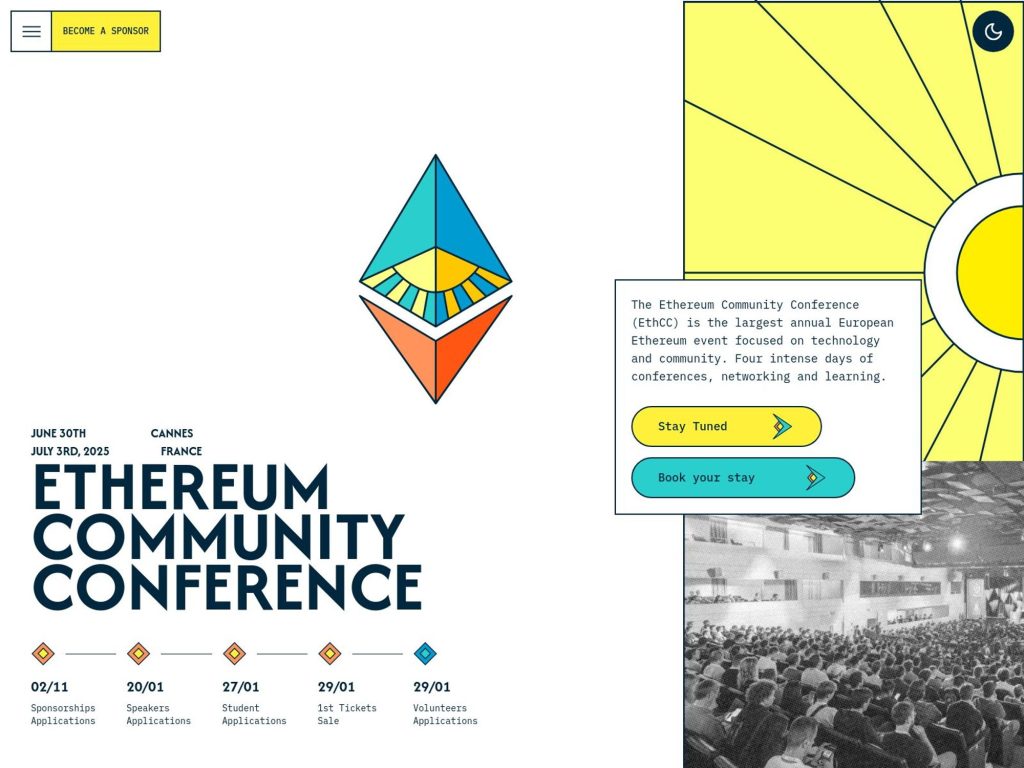EthCC 2025 - Ethereum Community Conference - Event screenshot