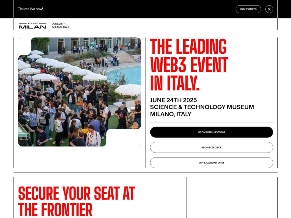 ETHMilan 2025 - Event screenshot