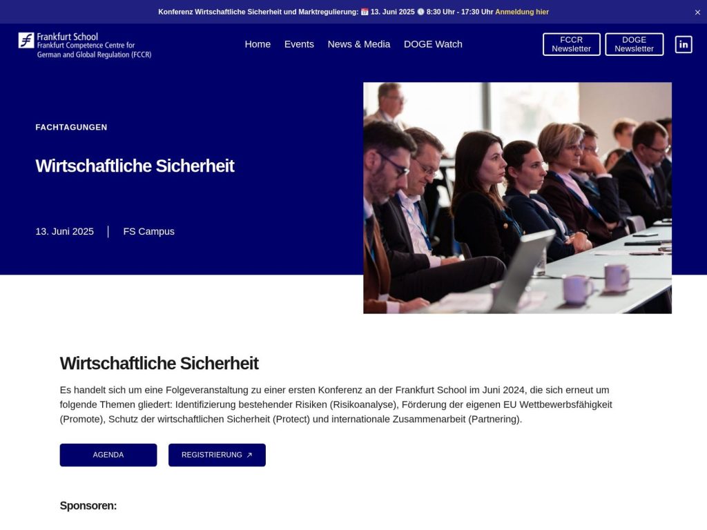 Fachtagung Wirtschaftliche Sicherheit - Event screenshot