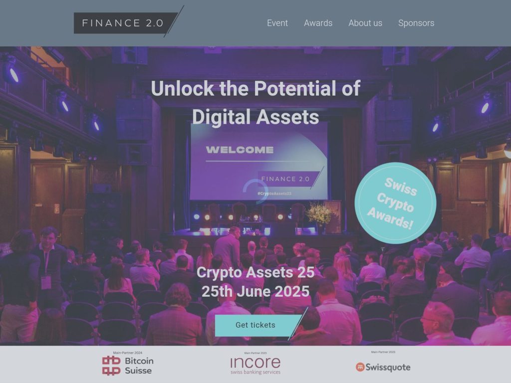 Finance 2.0: Unlock the Potential of Digital Assets (Crypto Assets 25) - Event screenshot