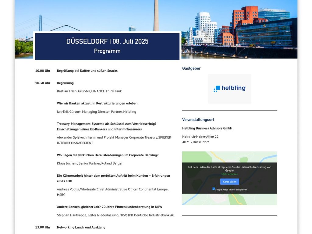 Forum Corporate Banking - Event screenshot