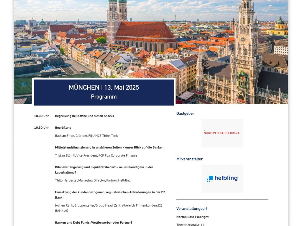 Forum Corporate Banking - Event screenshot