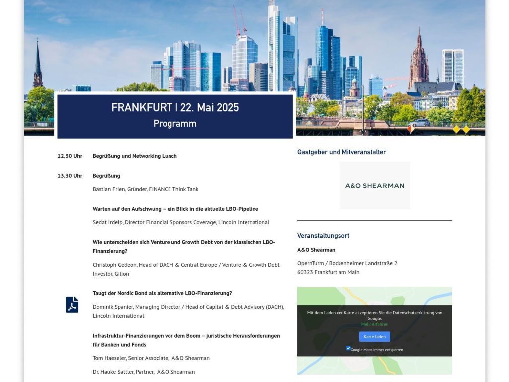 Forum Tailored Finance - Event screenshot
