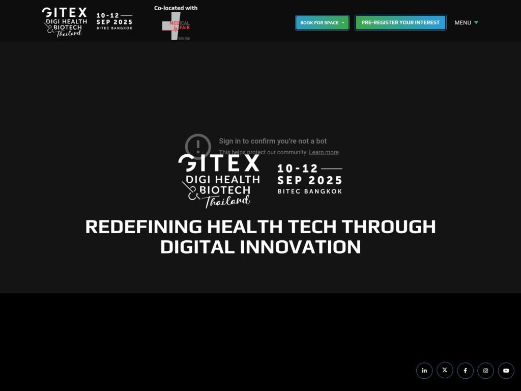 GITEX Digit Health & Biotech Thailand 2025 - Event screenshot