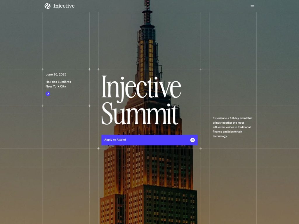 Injective Summit 2025 - Event screenshot