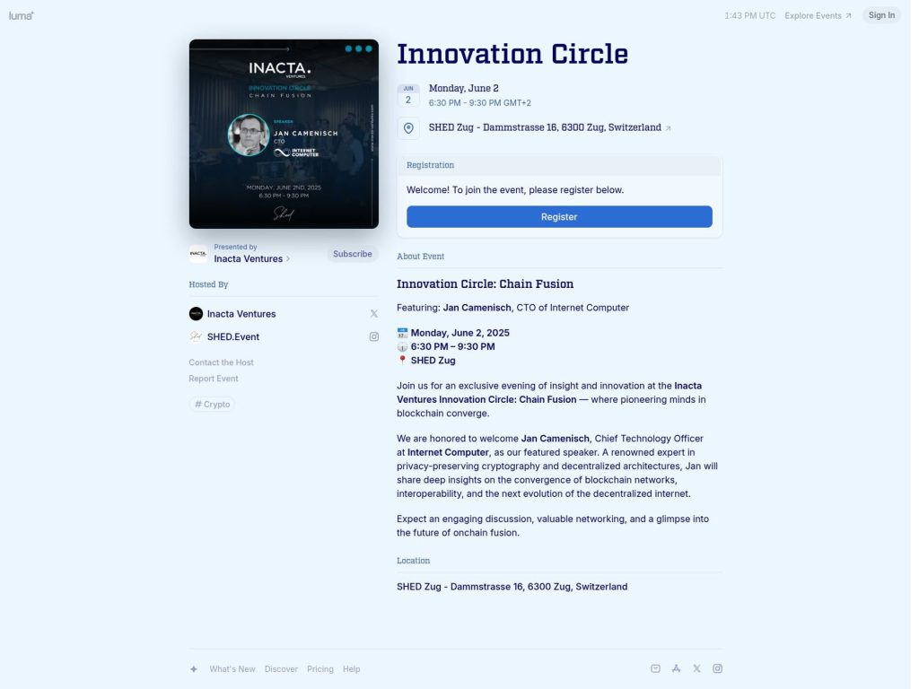 Innovation Circle - Event screenshot