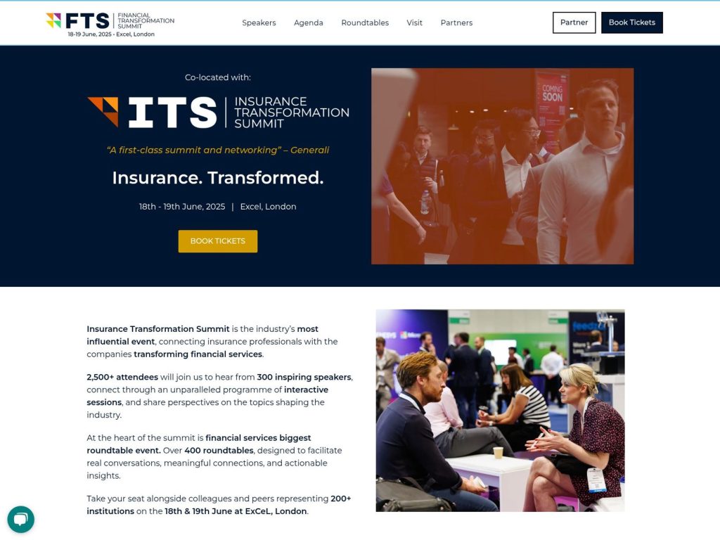 Insurance Transformation Summit (ITS 2025) - Event screenshot