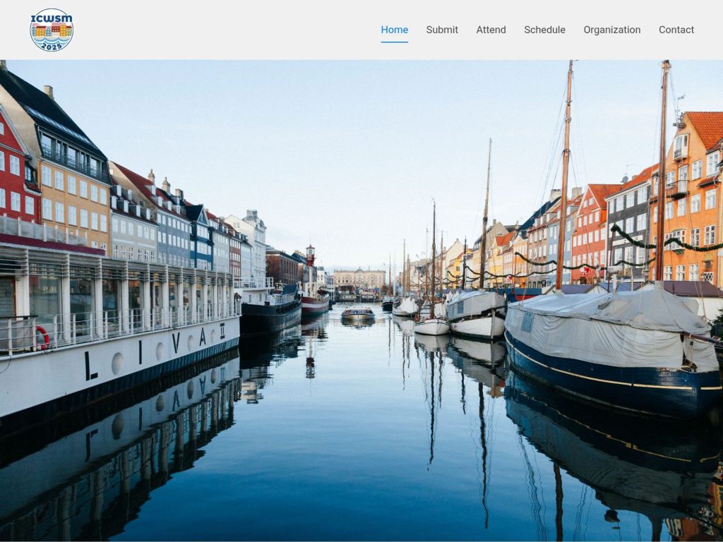 International AAAI Conference on Web and Social Media (ICWSM 2025) - Event screenshot