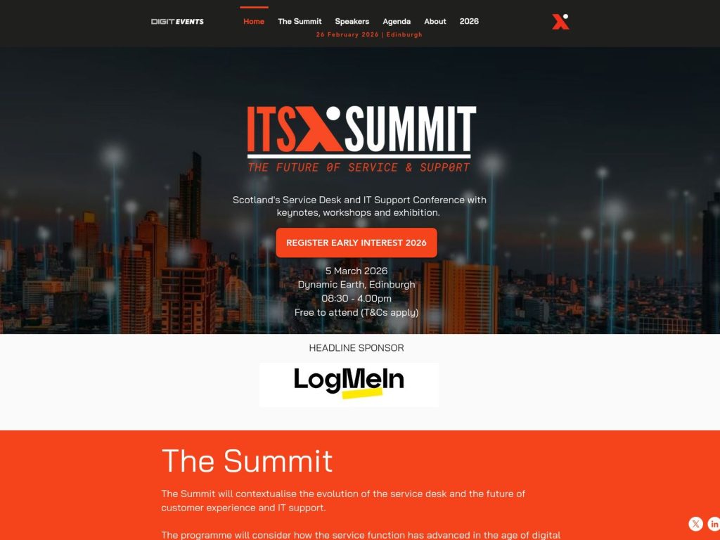 ITSX Summit 2026 website