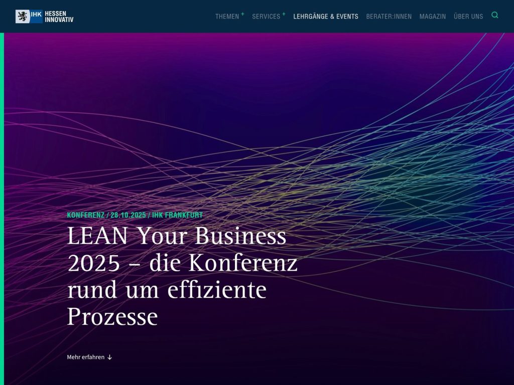 LEAN Konferenz 2025 - LEAN Your Business 2025 – die Konferenz rund um effiziente Prozesse - Event screenshot