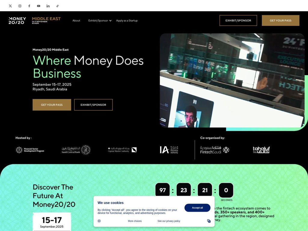 Money20/20 Middle East 2025 - Event screenshot