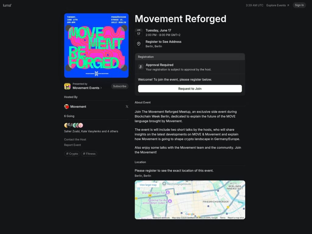 Movement Reforged - Event screenshot