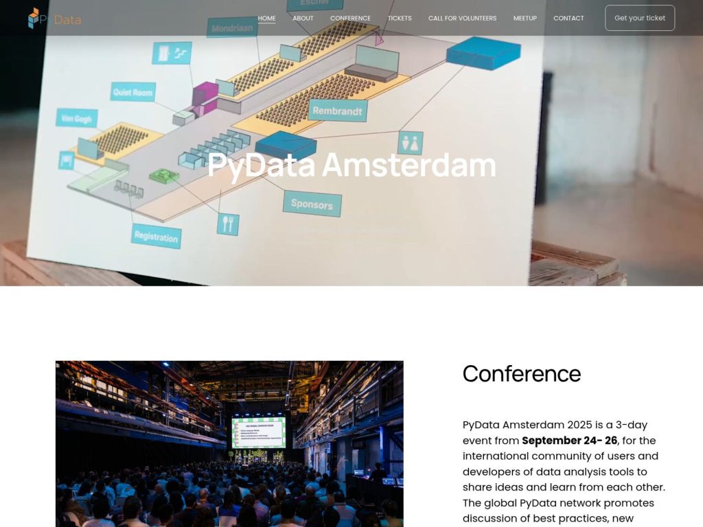 PyData Amsterdam 2025 - Event screenshot