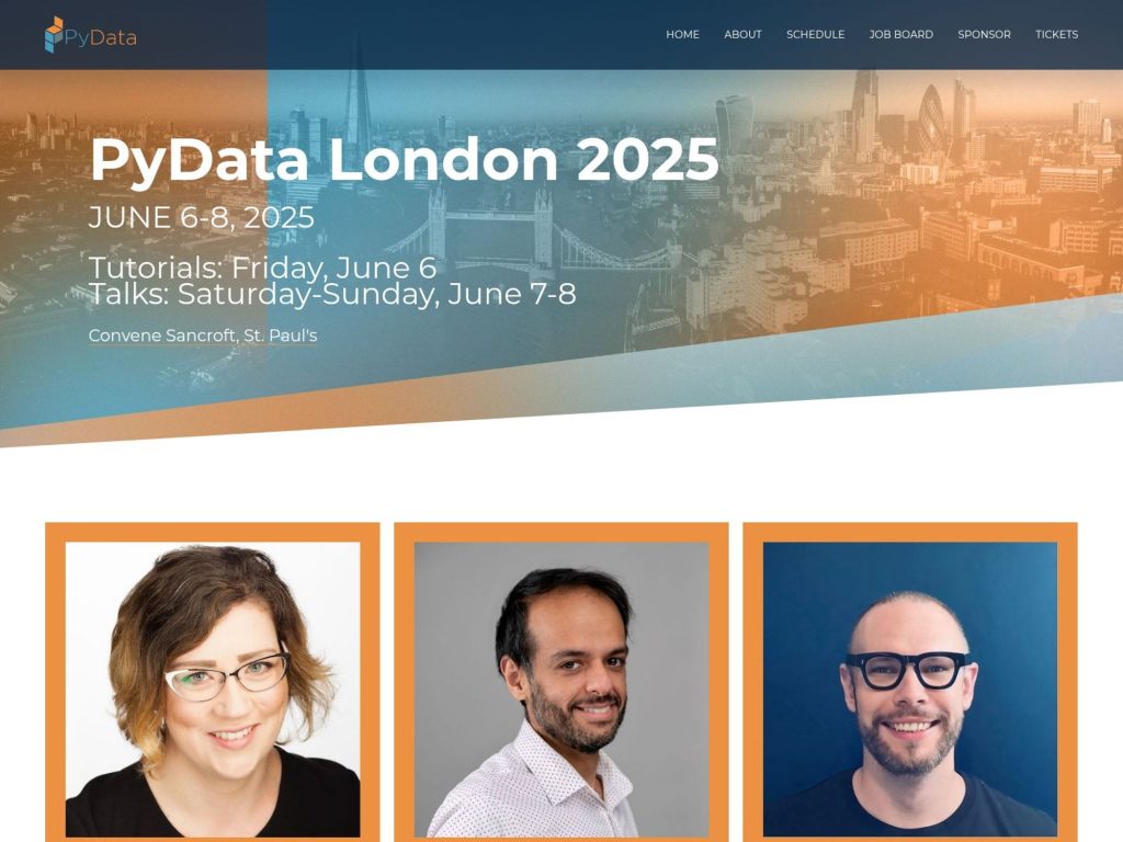 PyData London 2025 - Event screenshot