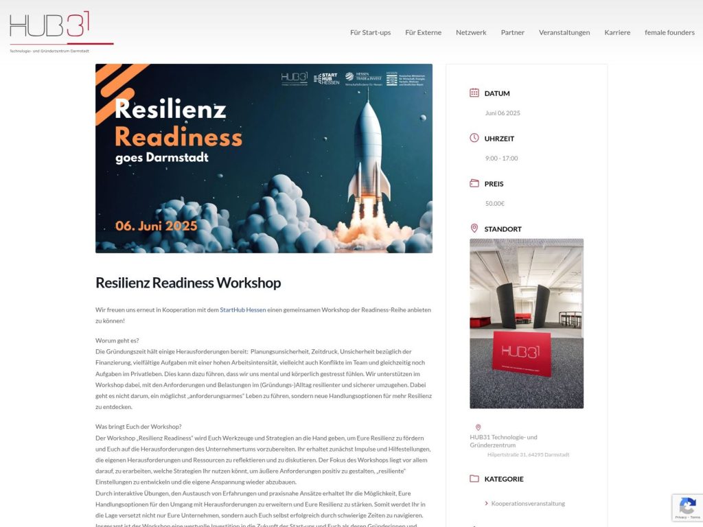 Resilienz Readiness Workshop - Event screenshot