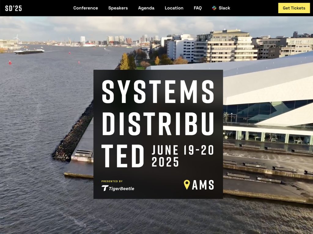 Systems Distributed 25 - Event screenshot