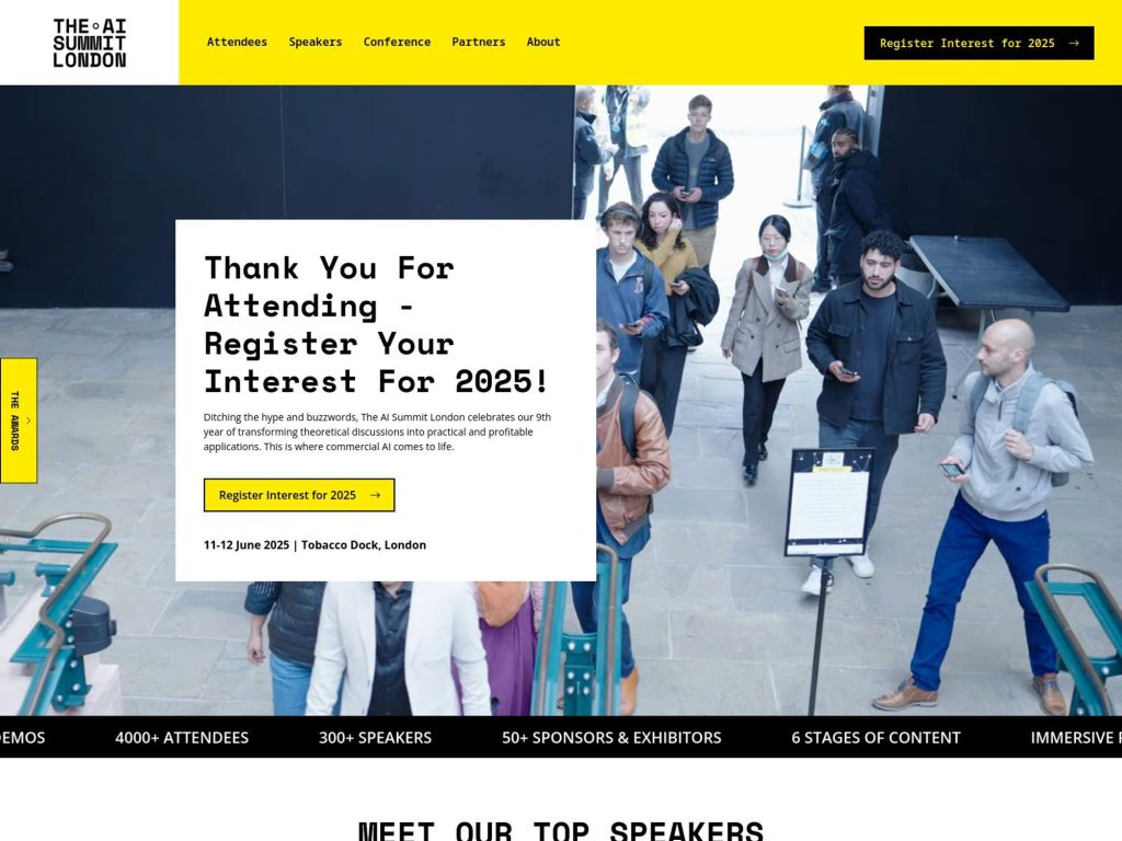 The AI Summit London - Event screenshot