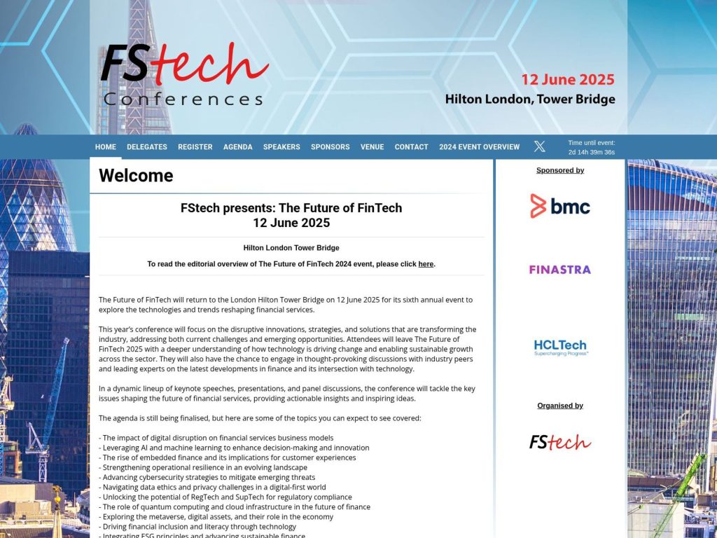 The Future of FinTech - Event screenshot