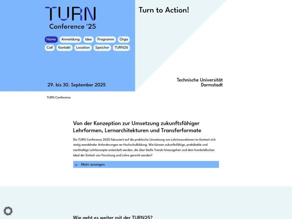 TURN Conference 2025 (TURN25) - Event screenshot