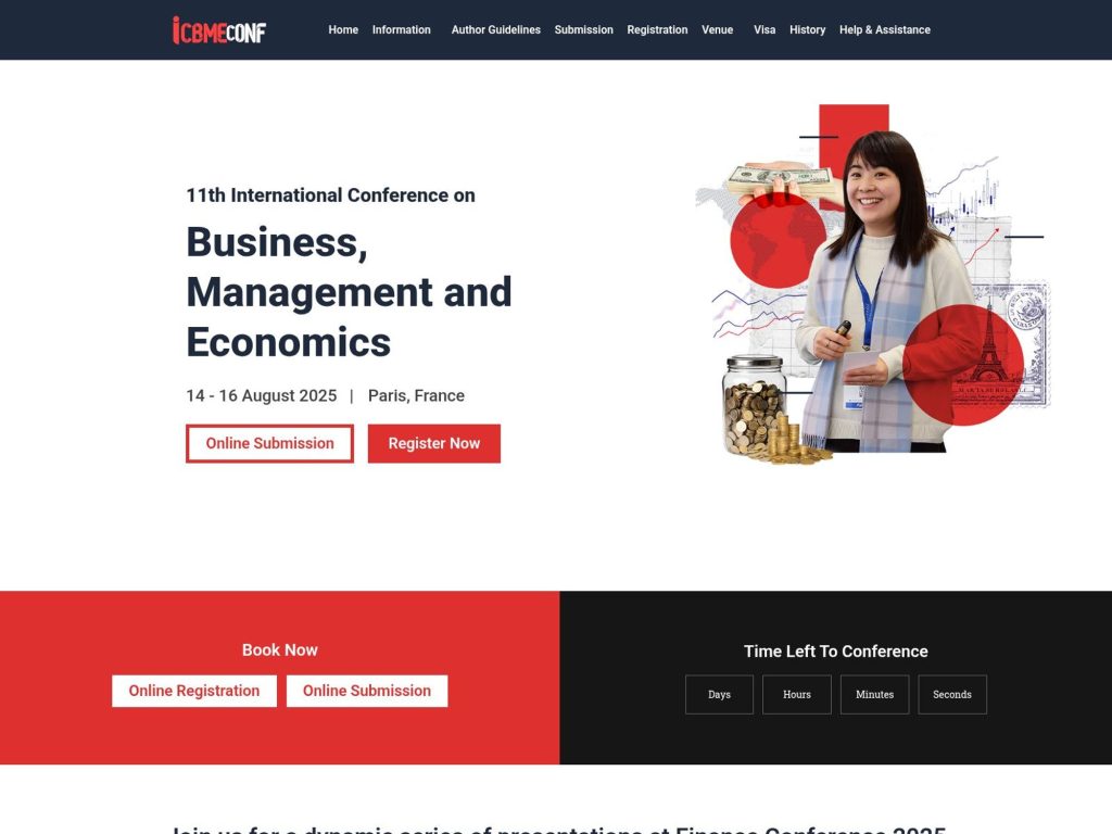 11th International Conference on Business, Management and Economics - Event screenshot