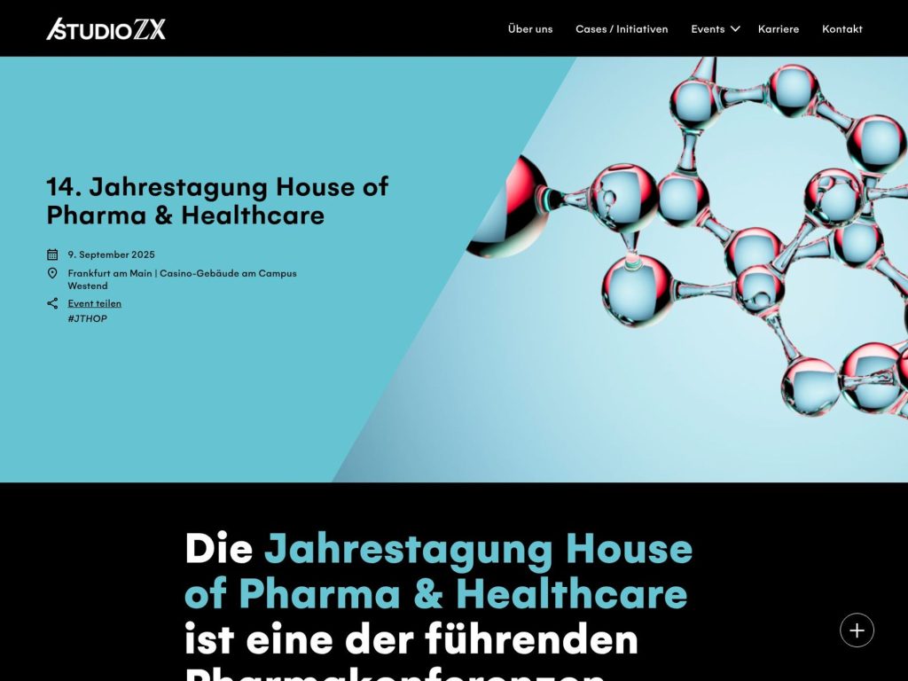 14. Jahrestagung House of Pharma & Healthcare - Event screenshot