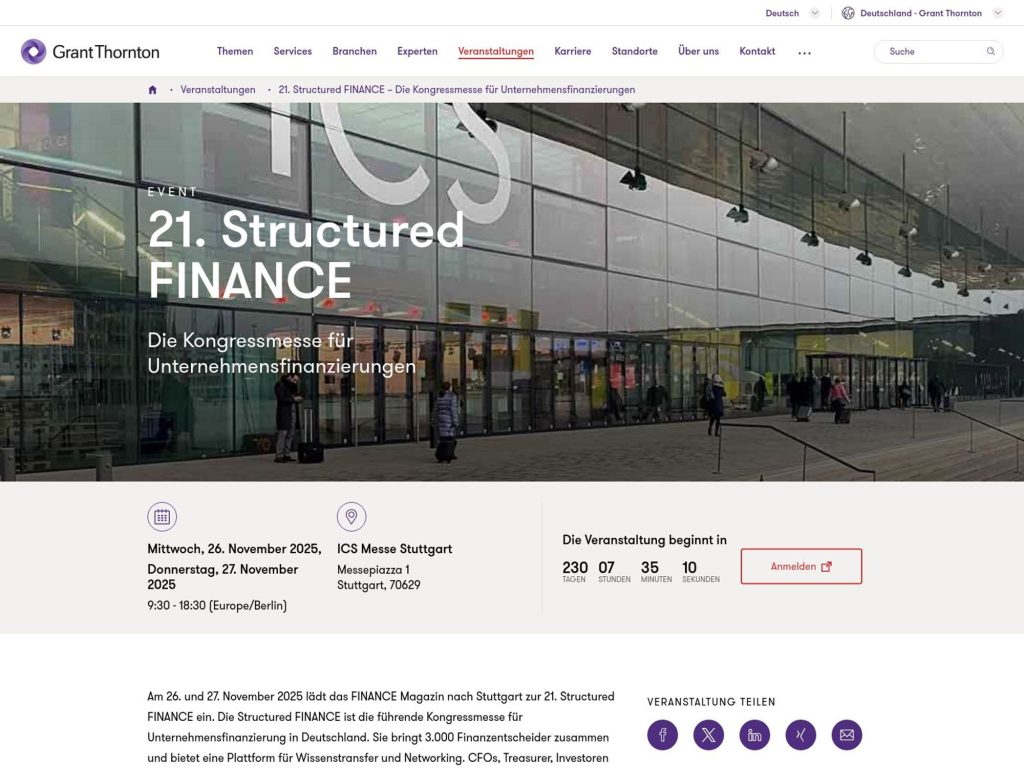 21. Structured FINANCE - Event screenshot