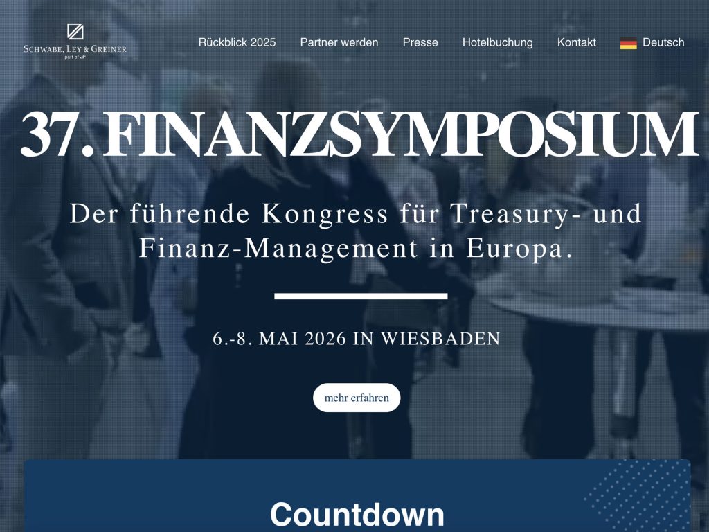 37. Finanzsymposium website
