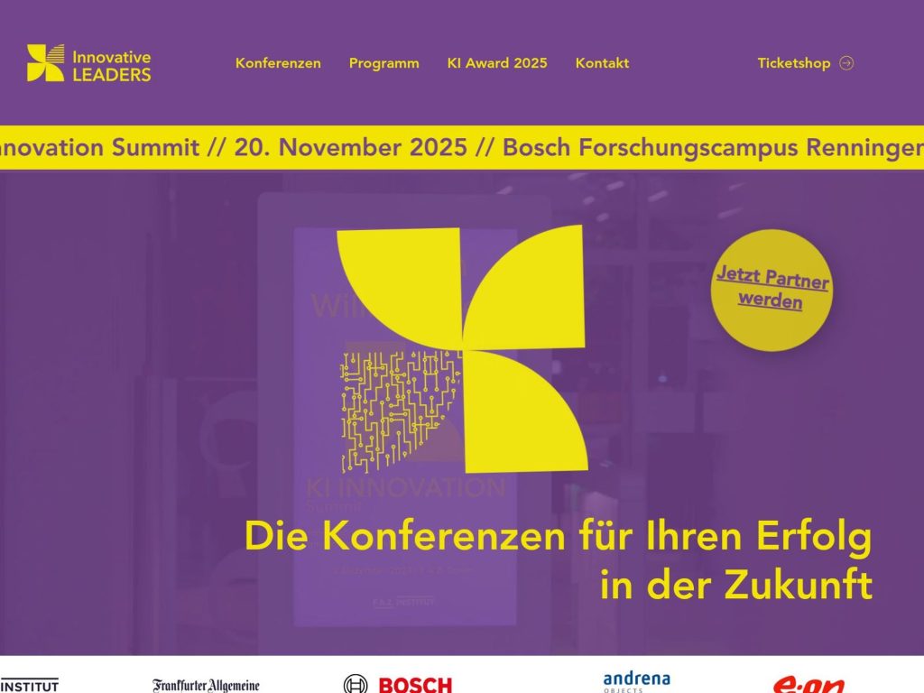4. Innovative Leaders Konferenz website