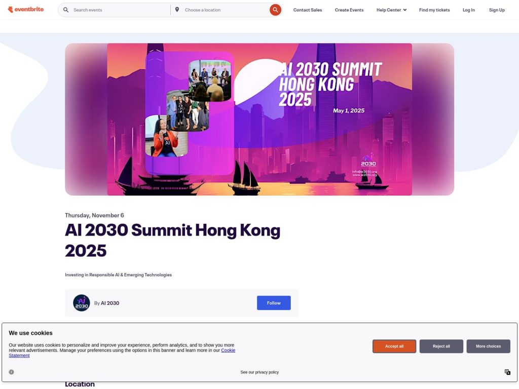 AI 2030 Summit Hong Kong 2025 - Event screenshot
