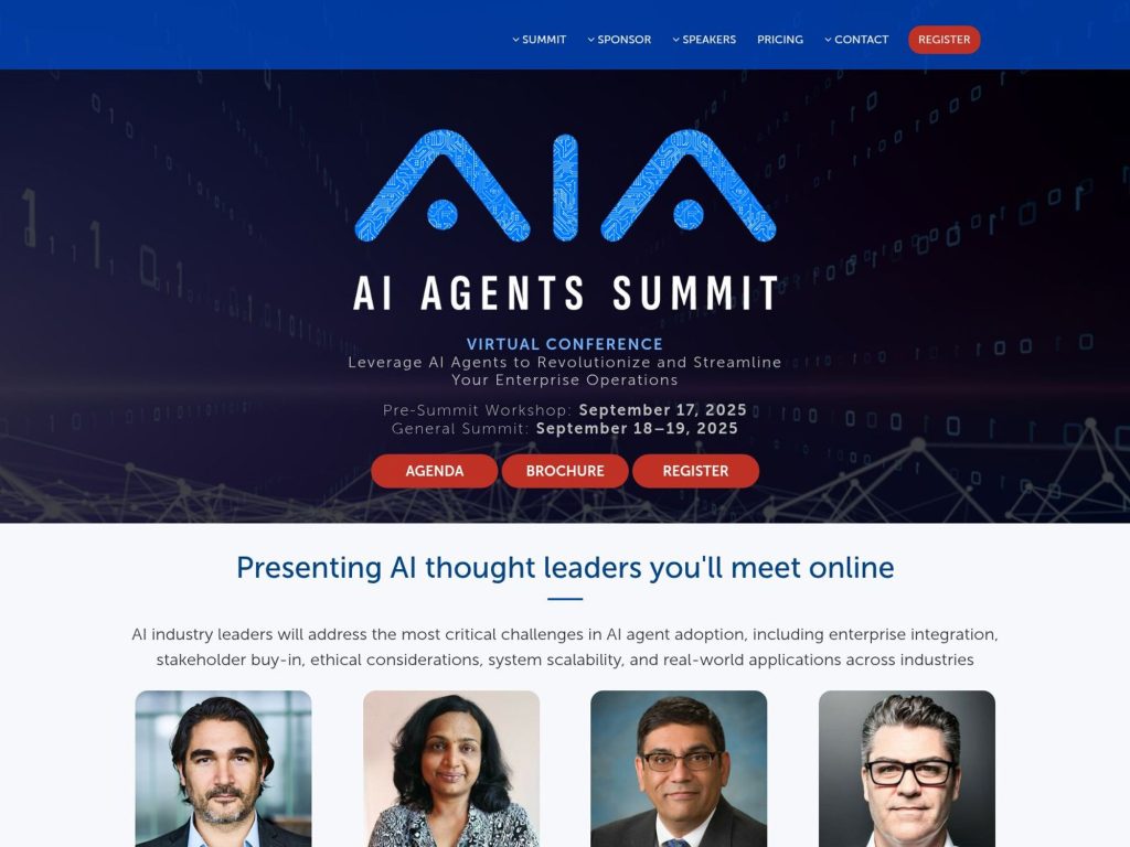 AI Agents Summit - Event screenshot
