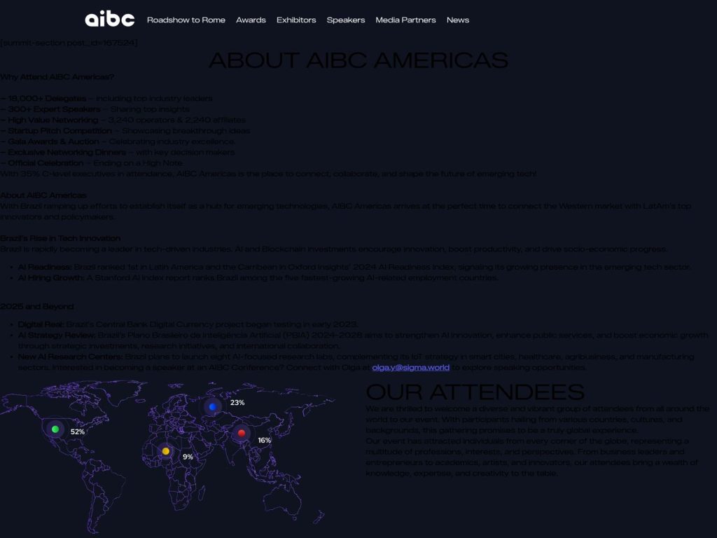 AIBC Americas 2026 website