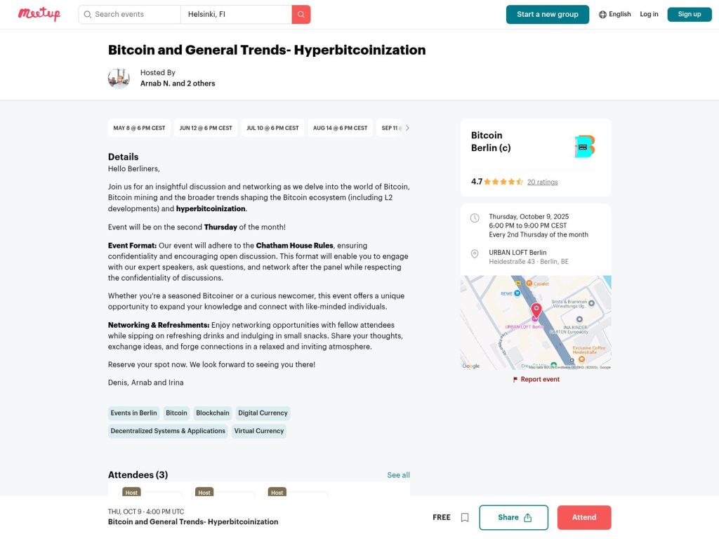 Bitcoin and General Trends- Hyperbitcoinization - Event screenshot
