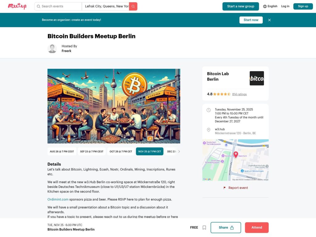 Bitcoin Builders Meetup Berlin - Event screenshot