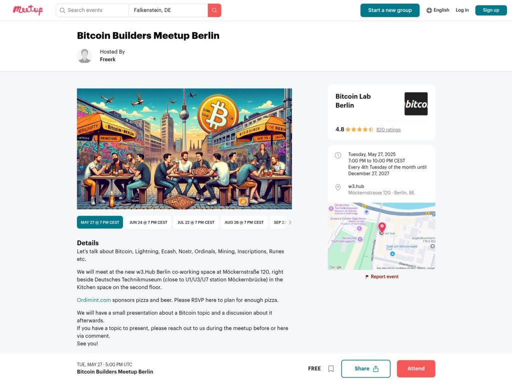 Bitcoin Builders Meetup Berlin - Event screenshot