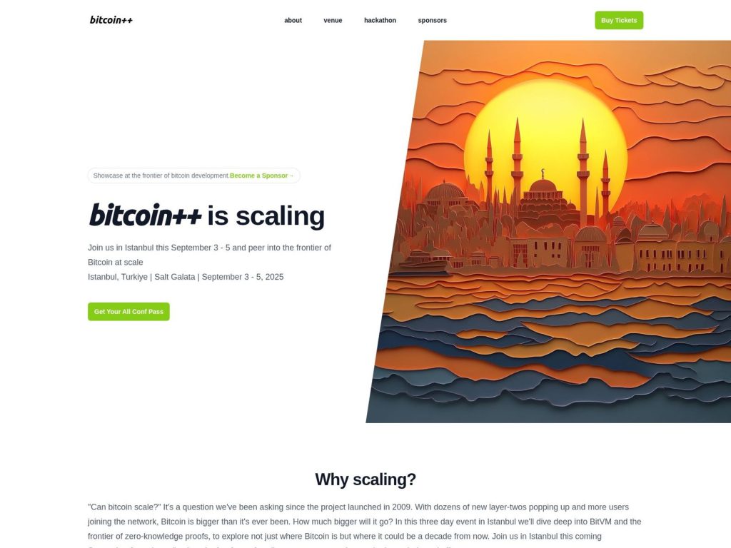 bitcoin++ Istanbul - Event screenshot