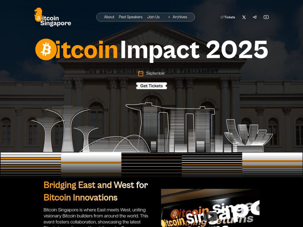 Bitcoin Singapore 2025 - Bitcoin Impact 2025 - Event screenshot