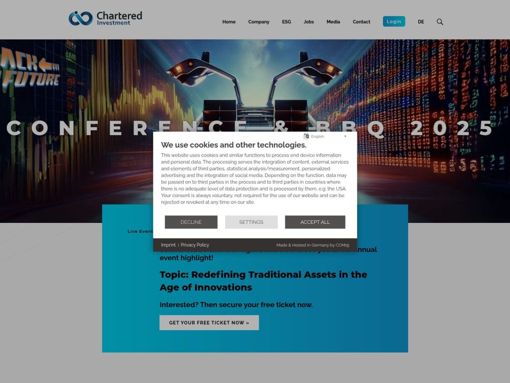 Chartered Investment BBQ 2025 - Event screenshot