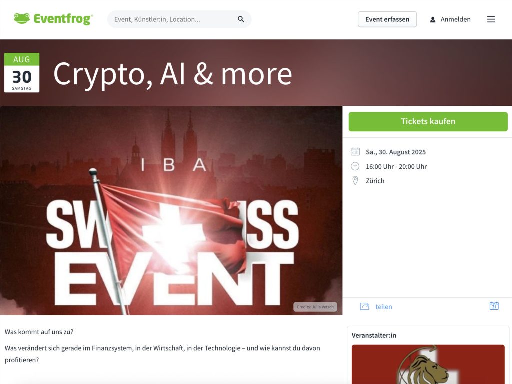 Crypto, AI & more - Event screenshot