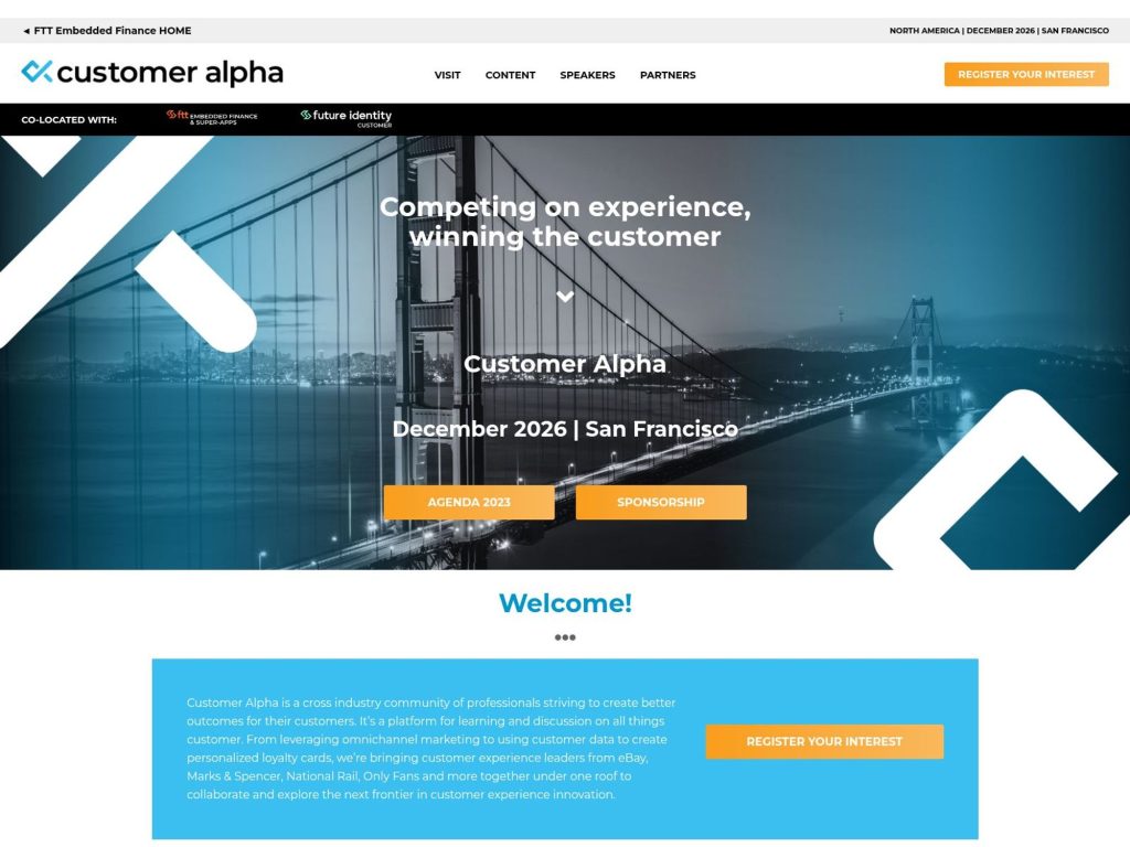 Customer Alpha North America West Coast 2025 screenshot