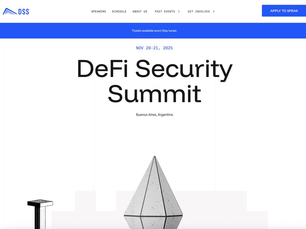 DeFi Security Summit - Event screenshot