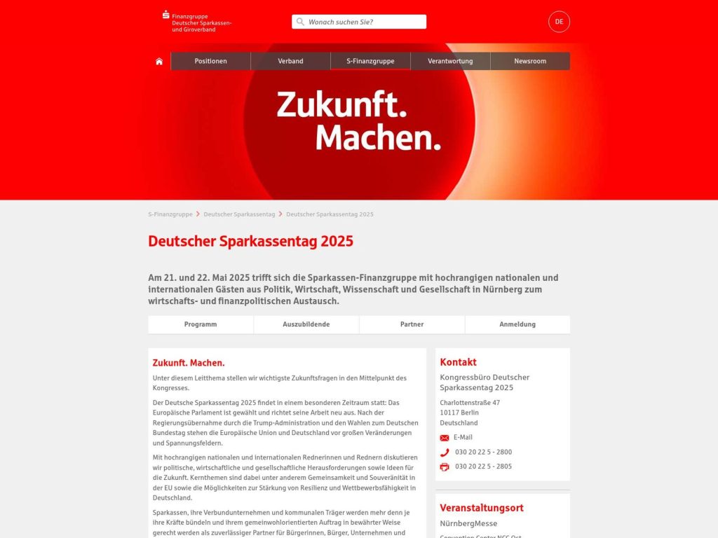 Deutscher Sparkassentag 2025 - Event screenshot